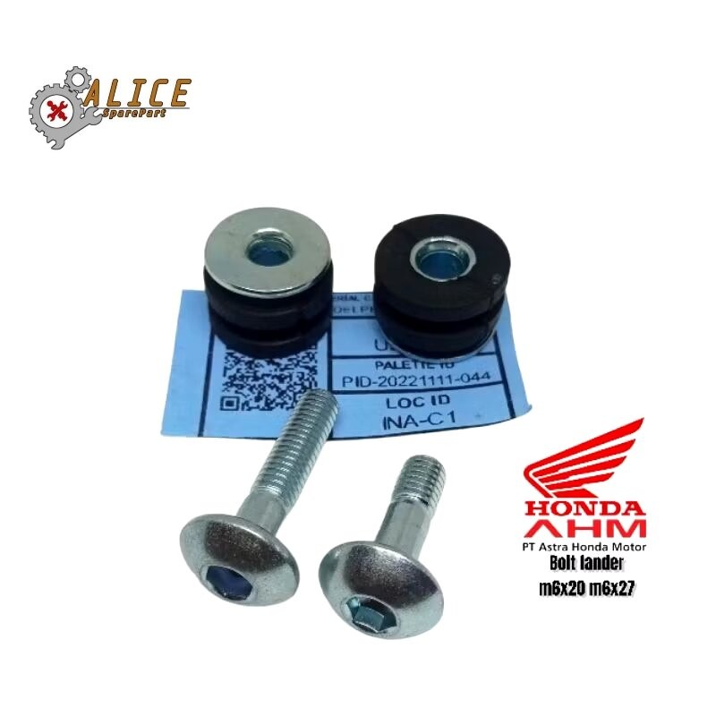 BOLT FRON FENDER BOLT 10 KEY L. M6x20 M6x27 FRONT FENDER BOLT CBR 150, CB 150 ETC UNIVERSAL