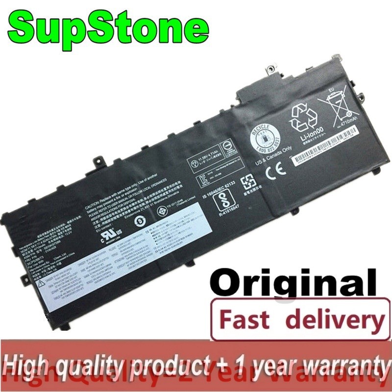 ✿Supstone 01AV430แท้01AV431 01AV494แบตเตอรี่แล็ปท็อปสำหรับ Lenovo ThinkPad X1 Carbon 5th Gen 2017.6