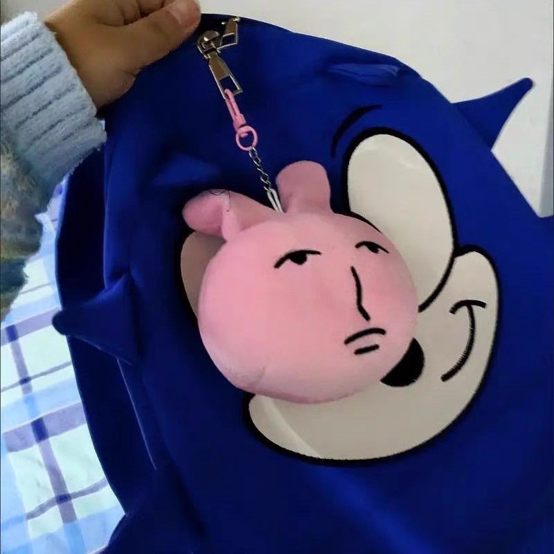 กระต่ายสีชมพู myfriend Original Plush กระเป๋าเป้สะพายหลังจี้ของขวัญวันเกิด B