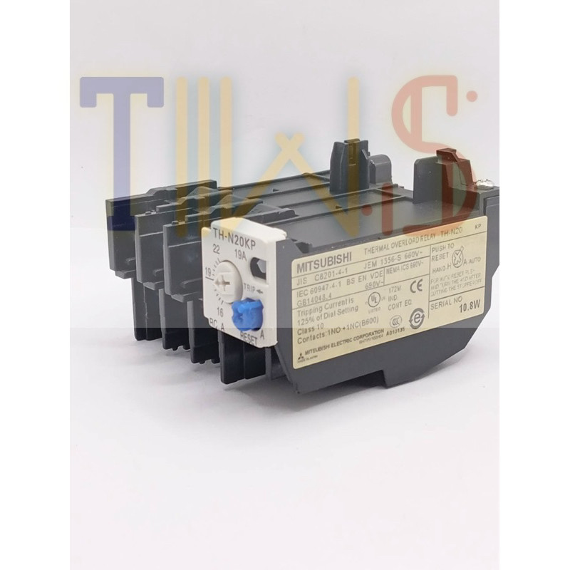 ร้านในไทย! โอเวอร์โหลด THERMAL OVERLOAD RELAY TH-N20KP 19aกลาง 16-22a