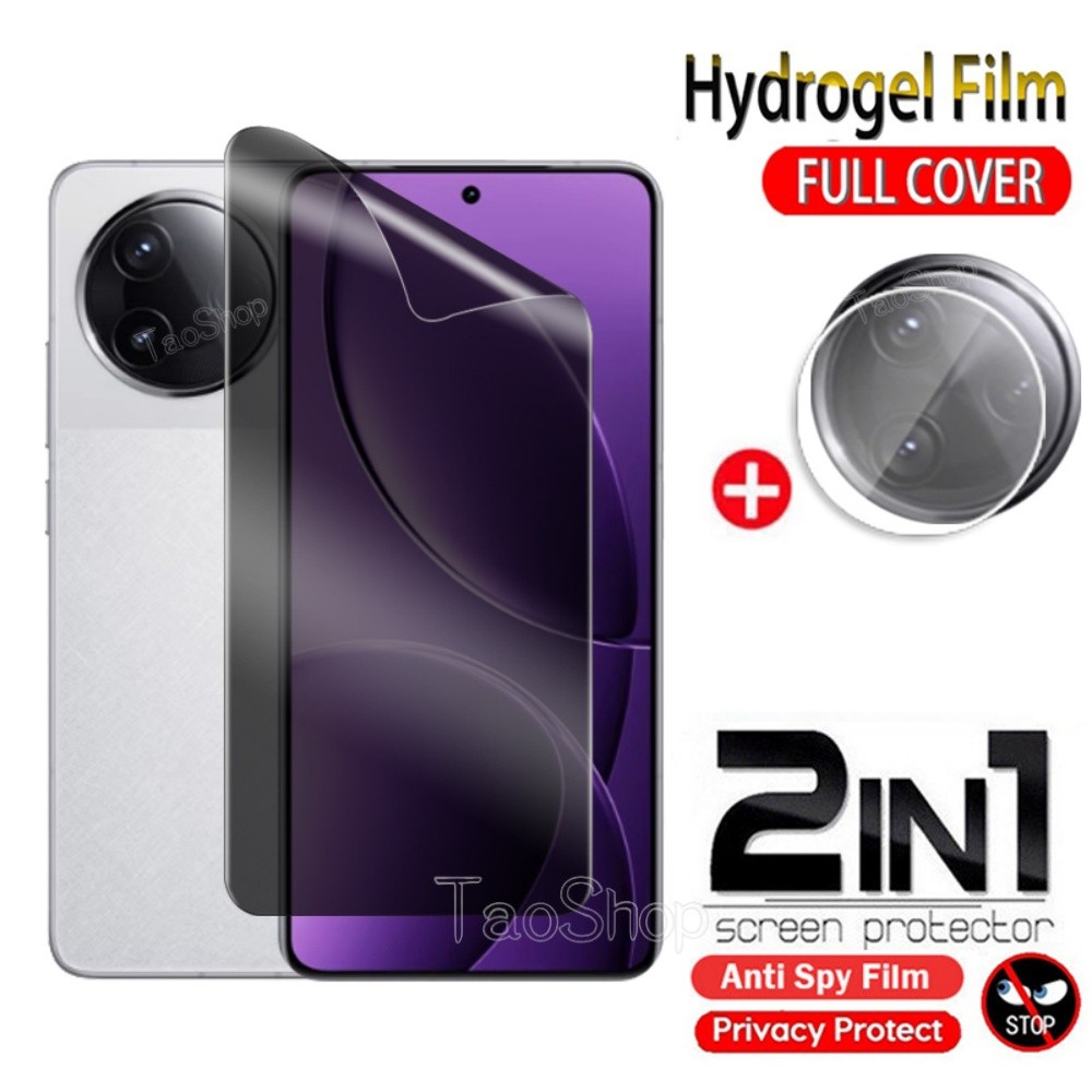 2 in 1 Anti-spy Hydrogelฟิล์มสําหรับXiaomi Poco F7 pro Ultra PocoPhone F7pro F7Ultra PocoF7pro PocoF