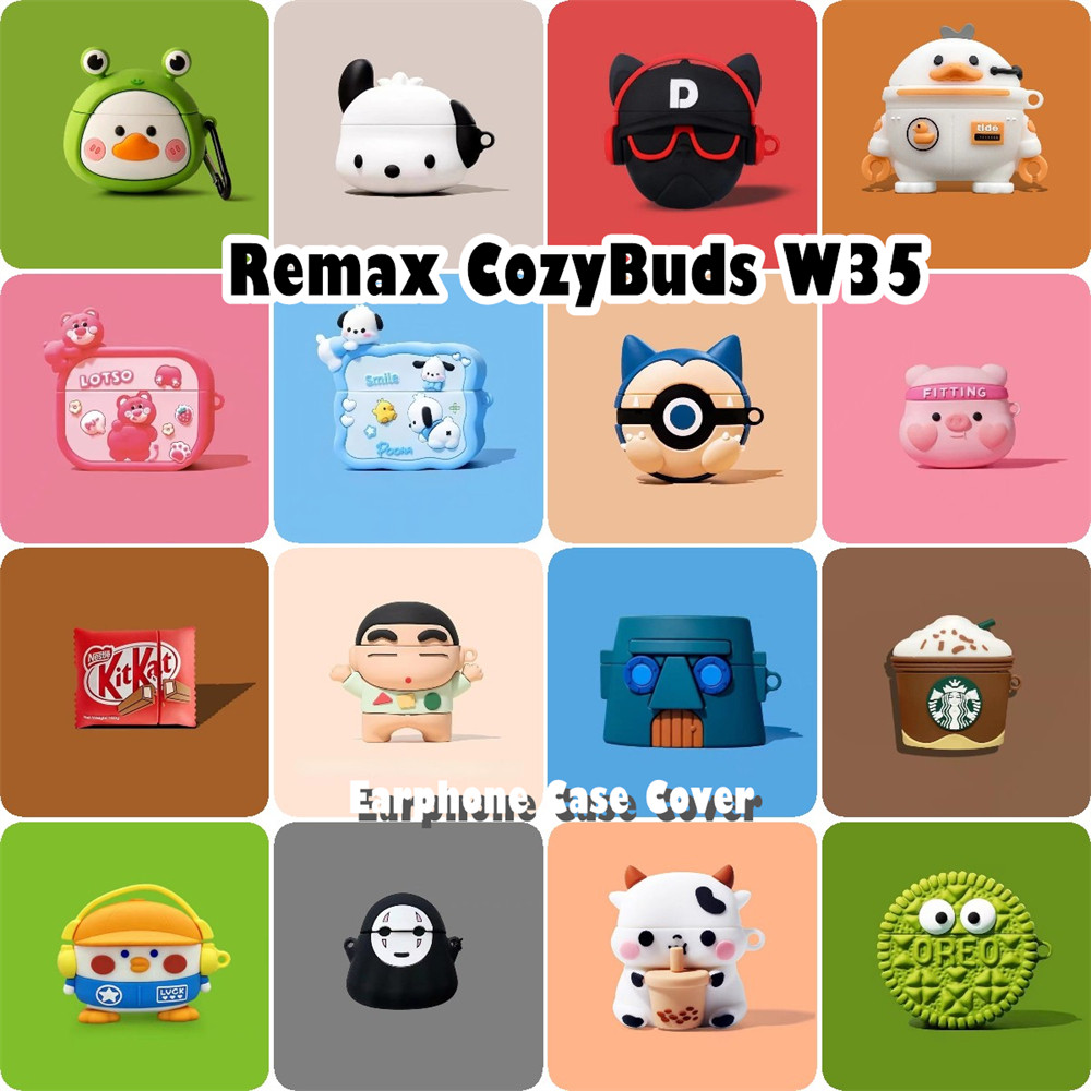 READY STOCK!นําไปใช้กับ Remax CozyBuds W35 เคส Case เคสหูฟัง นวัตกรรม ซิลิโคนนุ่ม เคส เคสหูฟัง