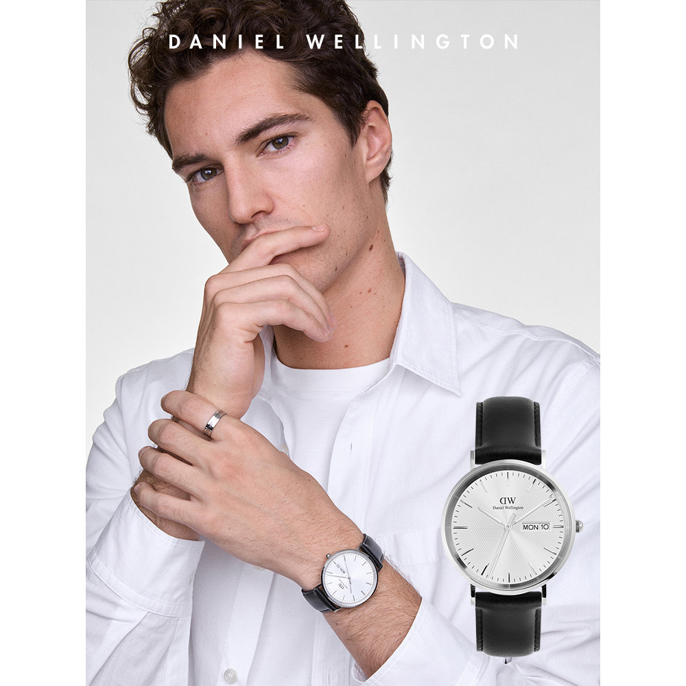 Daniel Wellington Classic Day Display 40mm Sheffield Silver นาฬิกาผู้ชาย สีเงิน