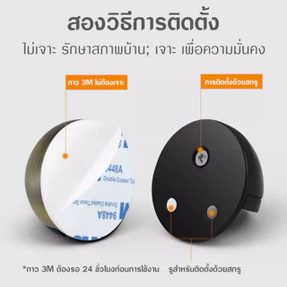 กันชนโดม กันชนครึ่งวงกลม กันชนประตูสแตนเลส แบบหนา ทนทาน ทั้งแบบมีแม่เหล็กและไม่มีแม่เหล็ก Stainless steel doorstop
