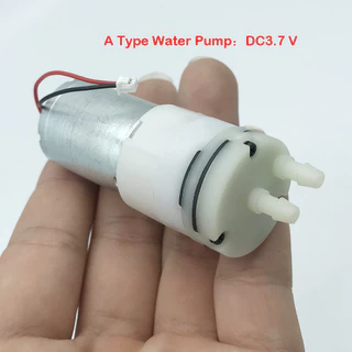 1pcs Micro 370 ปั๊มน้ํา DC 3.7V 5V 7.4V 660ML/Min คาร์บอนแปรงไดอะแฟรม Self-priming USB ปั๊มขนาดเล็ก