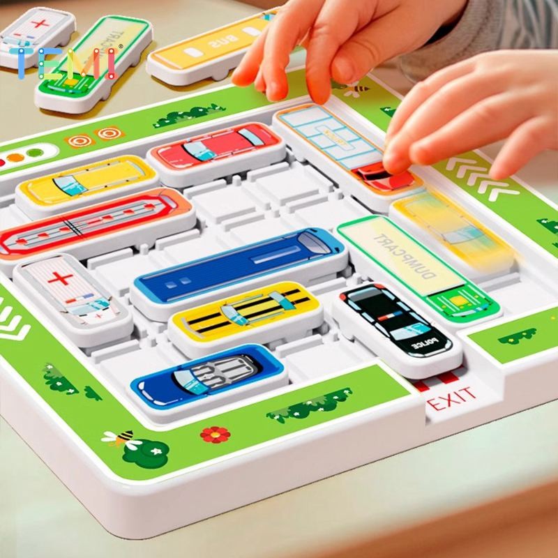 ⭐การจัดส่งในประเทศไทย⭐ Temi แม่เหล็กเขาวงกตที่จอดรถเกมปริศนาแม่เหล็กเขาวงกตรถ Huarongdao เด็กตรรกะคิดการฝึกอบรมของเล่นของขวัญ - รูปที่ 6