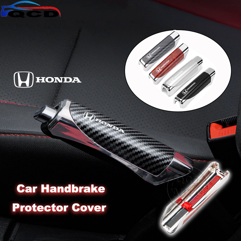 Honda รถ Handbrake ฝาครอบ Anti-slip Auto Handle Lever Boot Protector อุปกรณ์เสริมสําหรับ City Brio BRV CRV Civic HRV Fit Jazz Odyssey Accord WRV