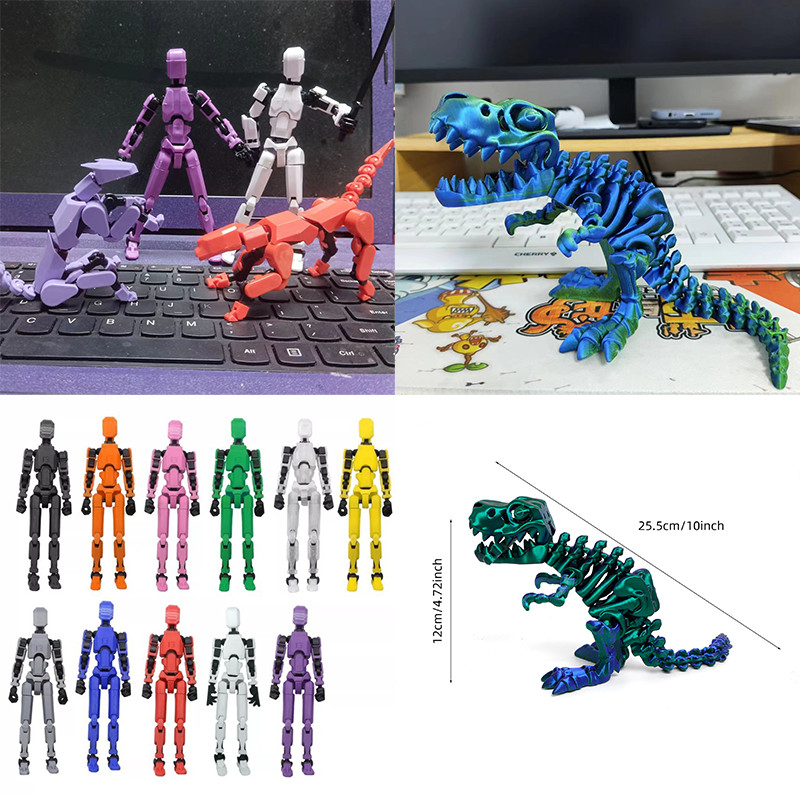 โมเดลฟิกเกอร์ Dummy 13 Figure Lucky 13 Action Figure 3D Print T13 Robot Nova 13 ของเล่นสําหรับเด็ก