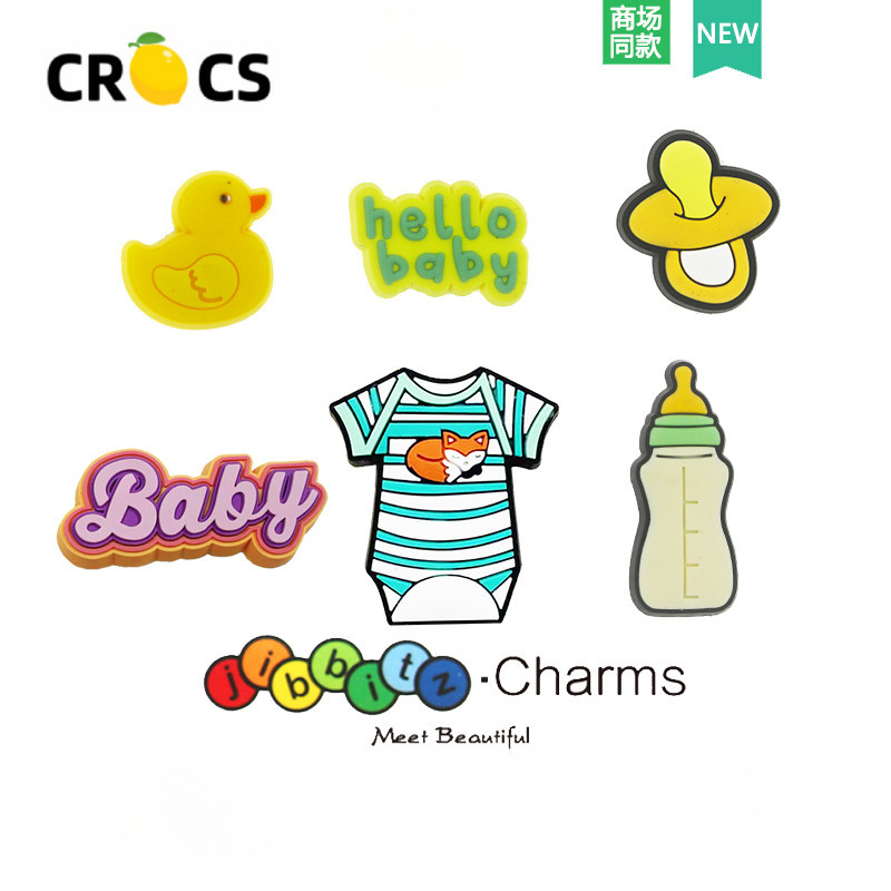 Jibbitz crocs crocs ตัวติดรองเท้า ถอดได้ ลายการ์ตูน เหมาะกับฤดูร้อน อุปกรณ์เสริม สําหรับตกแต่งรองเท้าเด็ก diy