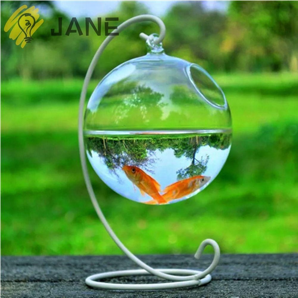 Jane แจกันแก้ว แบบแขวน ขนาดเล็ก พร้อมขาตั้ง สําหรับตกแต่งบ้าน ตู้ปลา