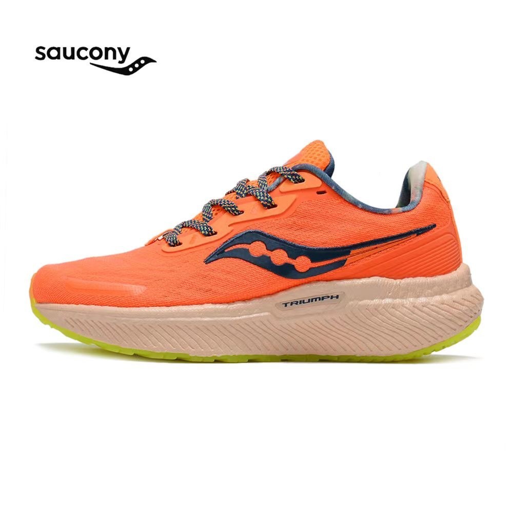Saucony TRIUMPH 19 รองเท้ากีฬา รองเท้าวิ่งลําลอง ดูดซับแรงกระแทก สําหรับผู้ชาย และผู้หญิง