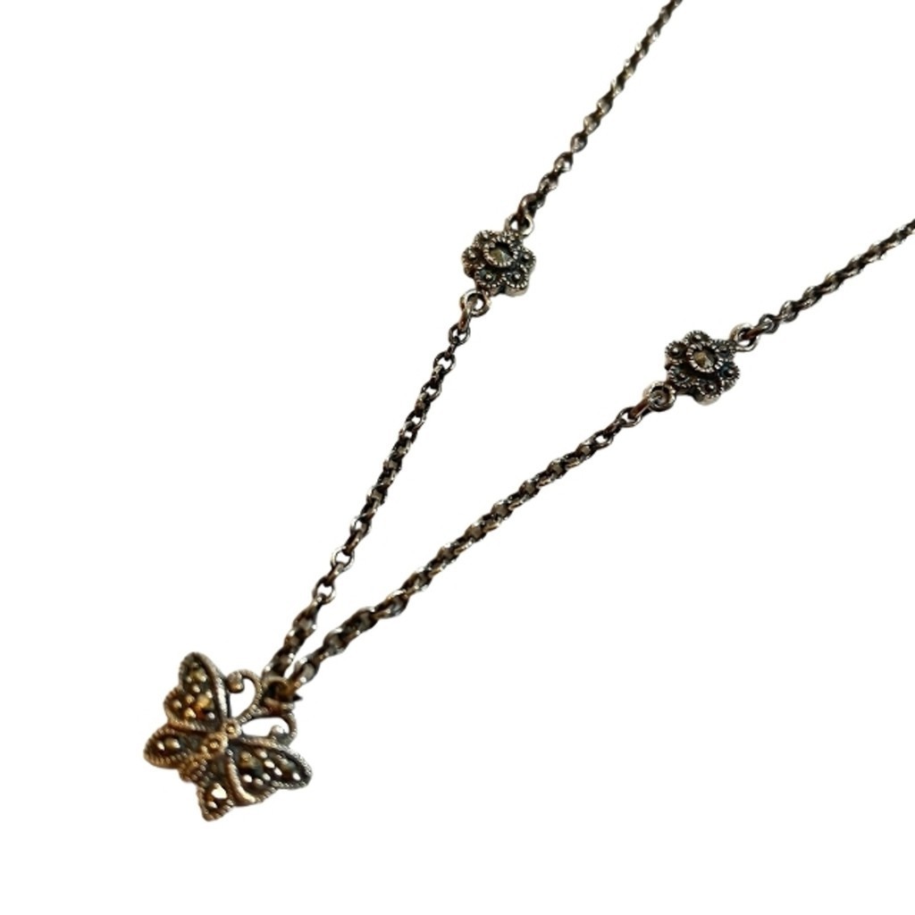 ANNA SUI ANNA SUI Good Condition SV925 Necklace Butterfly Flower Direct from Japan Secondhand