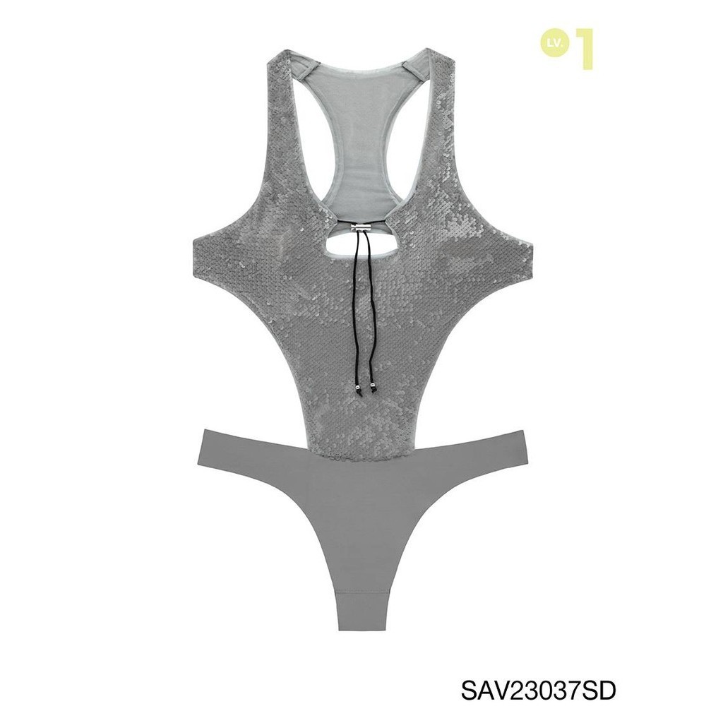 SABINA | Mad Moiselle Resort 24 บอดี้สูท Gemma รหัส SAV23037SD สีเทาเข้ม