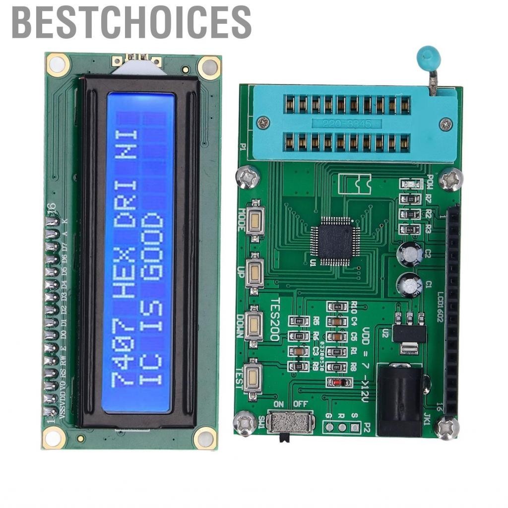 Bestchoices IC Meter  Integrated Circuit Tester 7‑12VDC Quick Response Easy To Use LED Display for 7408