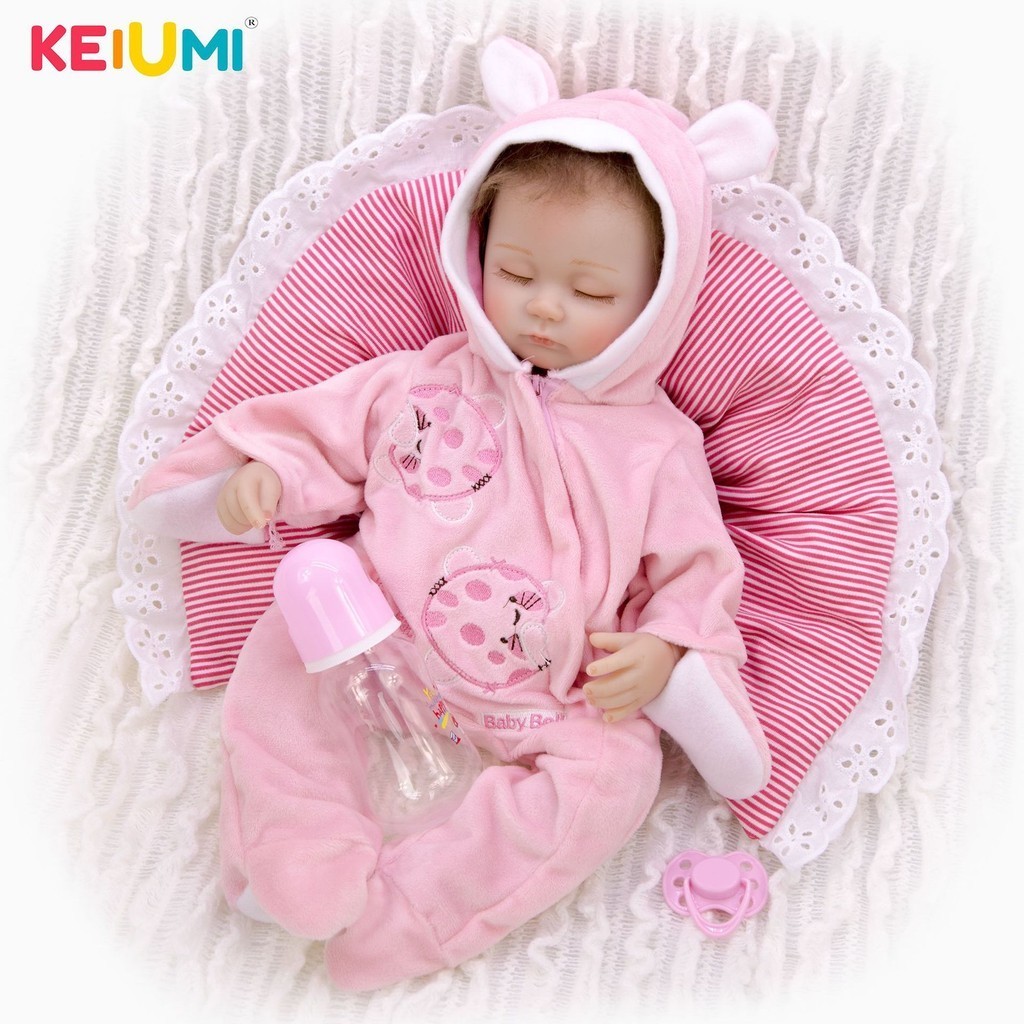 Skkeiumi ตุ๊กตาเด็กทารกแรกเกิด ซิลิโคนนิ่ม ขนาด 56.6 ซม.