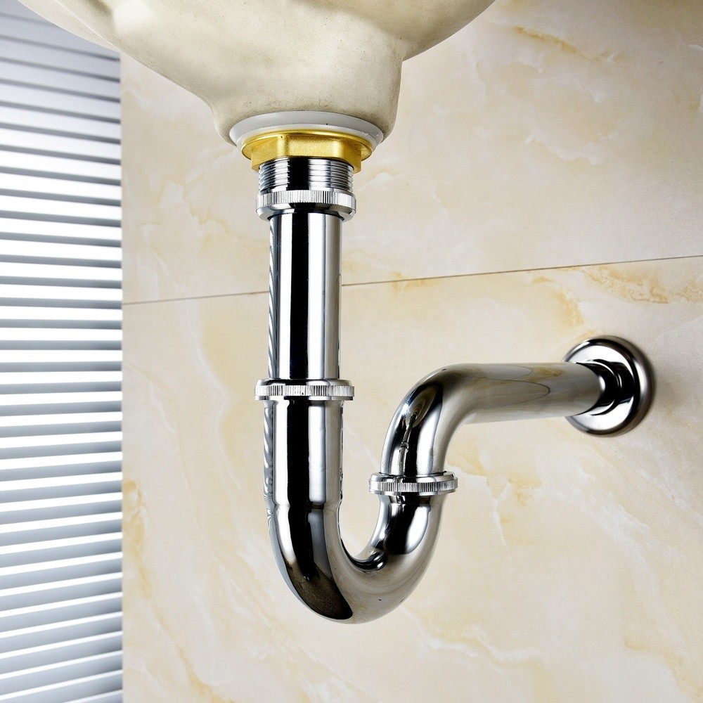 LOCAL789 Verno ท่อน้ำทิ้ง P-trap ทองเหลือง รุ่น  PD192703 ขนาด 40 ซม. ร้านอยู่ในไทย