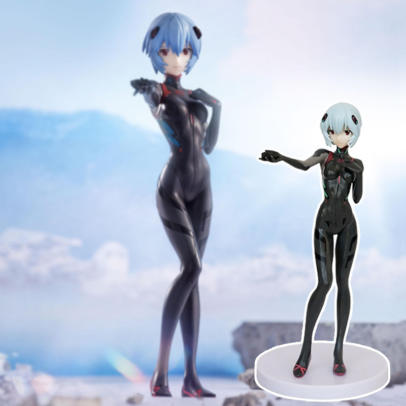 20 ซม.อะนิเมะ Evangelion EVA Ayanami Rei รูปขับรถผมสั ้ น Rei Action Figure PVC ของเล ่ นตุ ๊ กตาสะสมเด ็ กของขวัญ