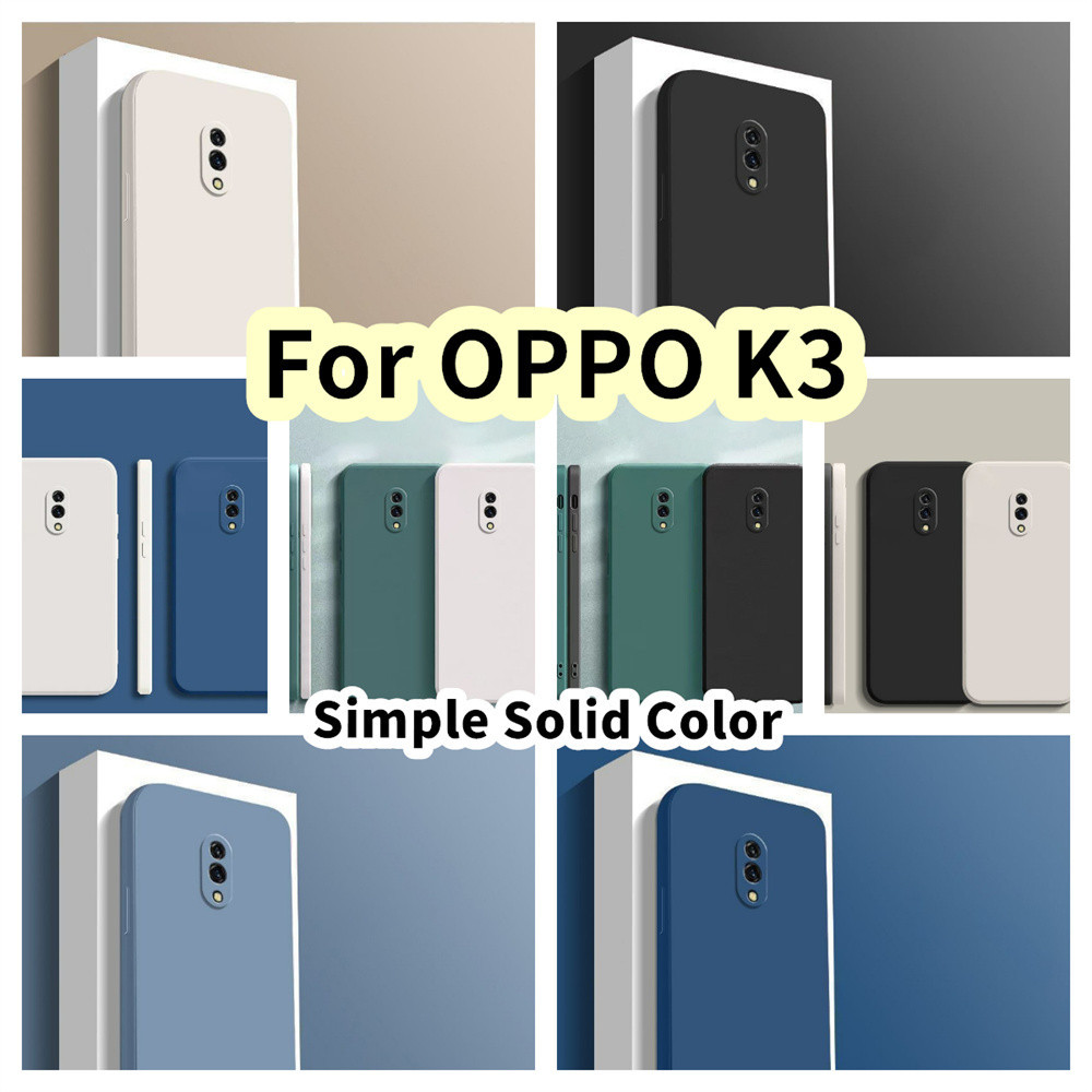 【 พร ้ อม 】 สําหรับ OPPO K3 Silicone Full Cover Case Anti-fingerprint Case Cover