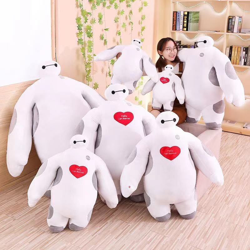 Jfmm 60/80/100/120ซม.Baymaxรูปปั ้ นBig heroนุ ่ มของเล ่ นตุ ๊ กตาคุณภาพสูงBaymaxตุ ๊ กตาสาวหมอนนอนเด ็ กของขวัญวันเกิด