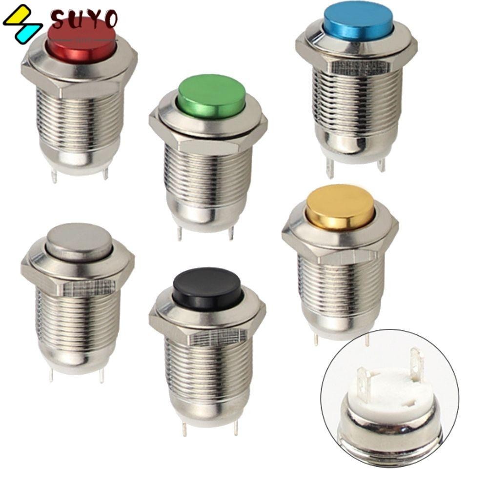 Suyo ปุ ่ มกดสวิตช ์ แหวนกลมสูง 250V 12mm