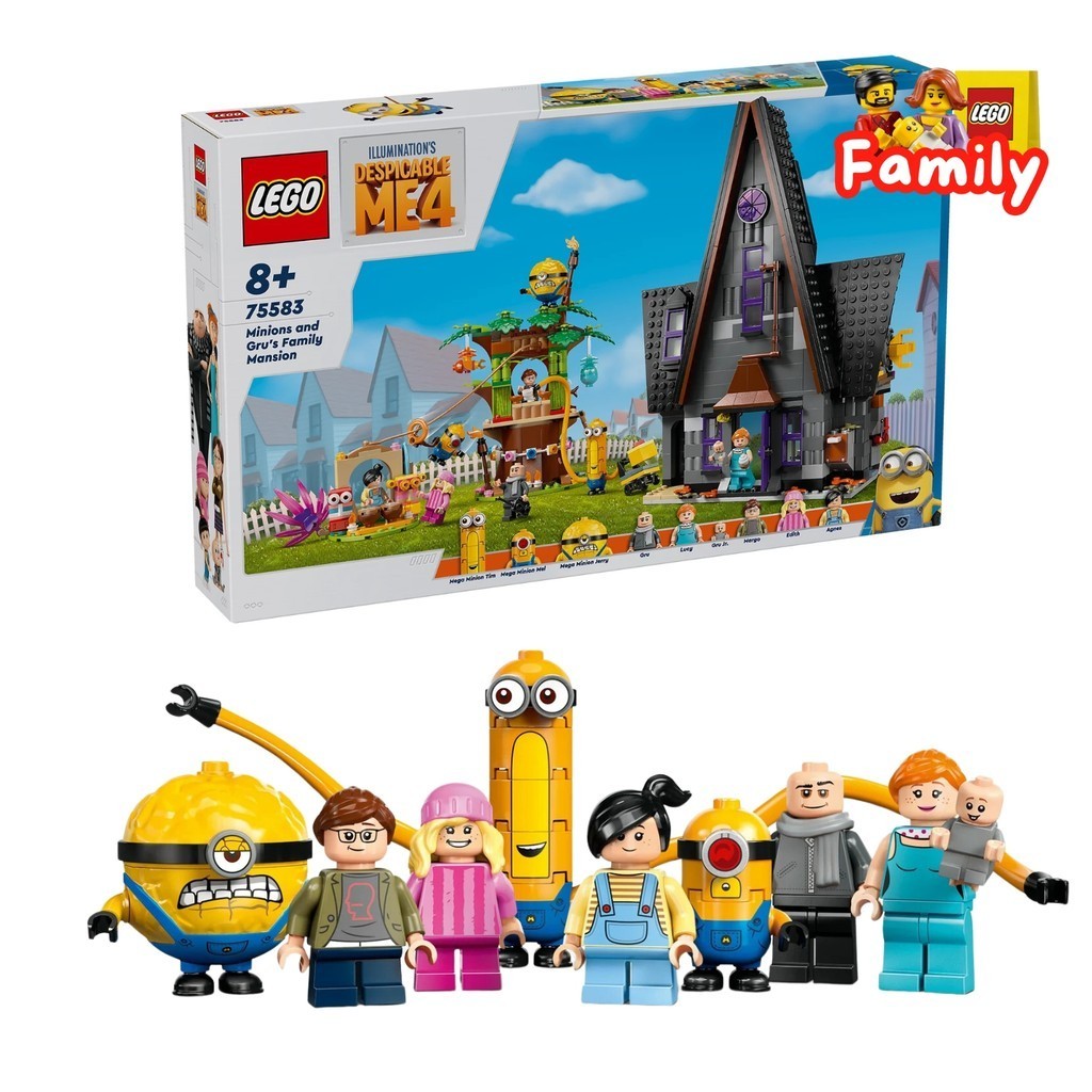 LEGO 75583 Minions and Gru's Family Mansion] (868 Pieces) by Brick DAD