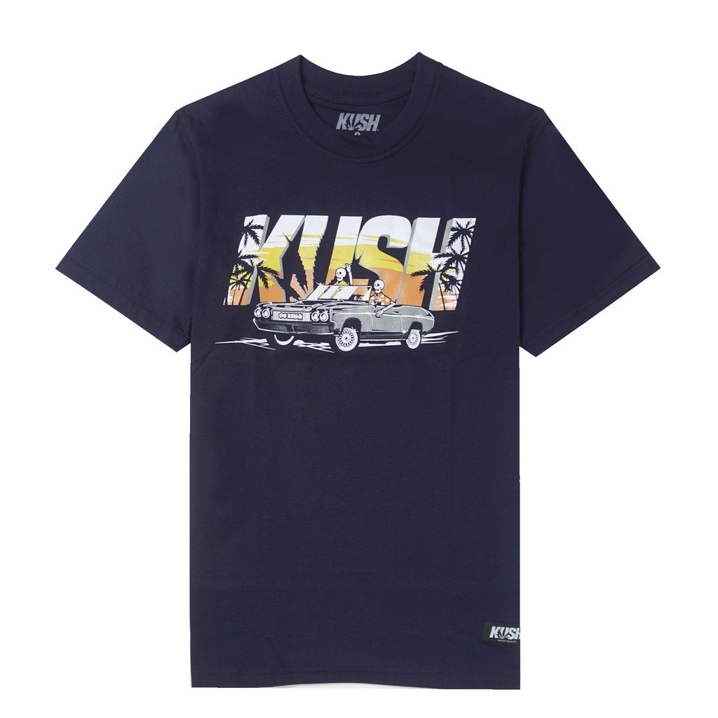 ใหม่ เสื้อยืดพิมพ์ลายแฟชั่น KUSH Co. "OG Kush" (NAVY BLUE) T-Shirt
