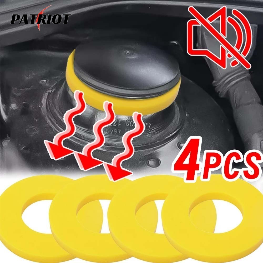 4pcs รถฝากระโปรงหน้า Strut ยางด้านบน - Mount Tower Gaps ยางช่วงล่าง - Shock-Absorbing Pad Bushing Protector - Damping บัฟเฟอร์เบาะ Mat Cover - Auto Universal เครื่องซักผ้า