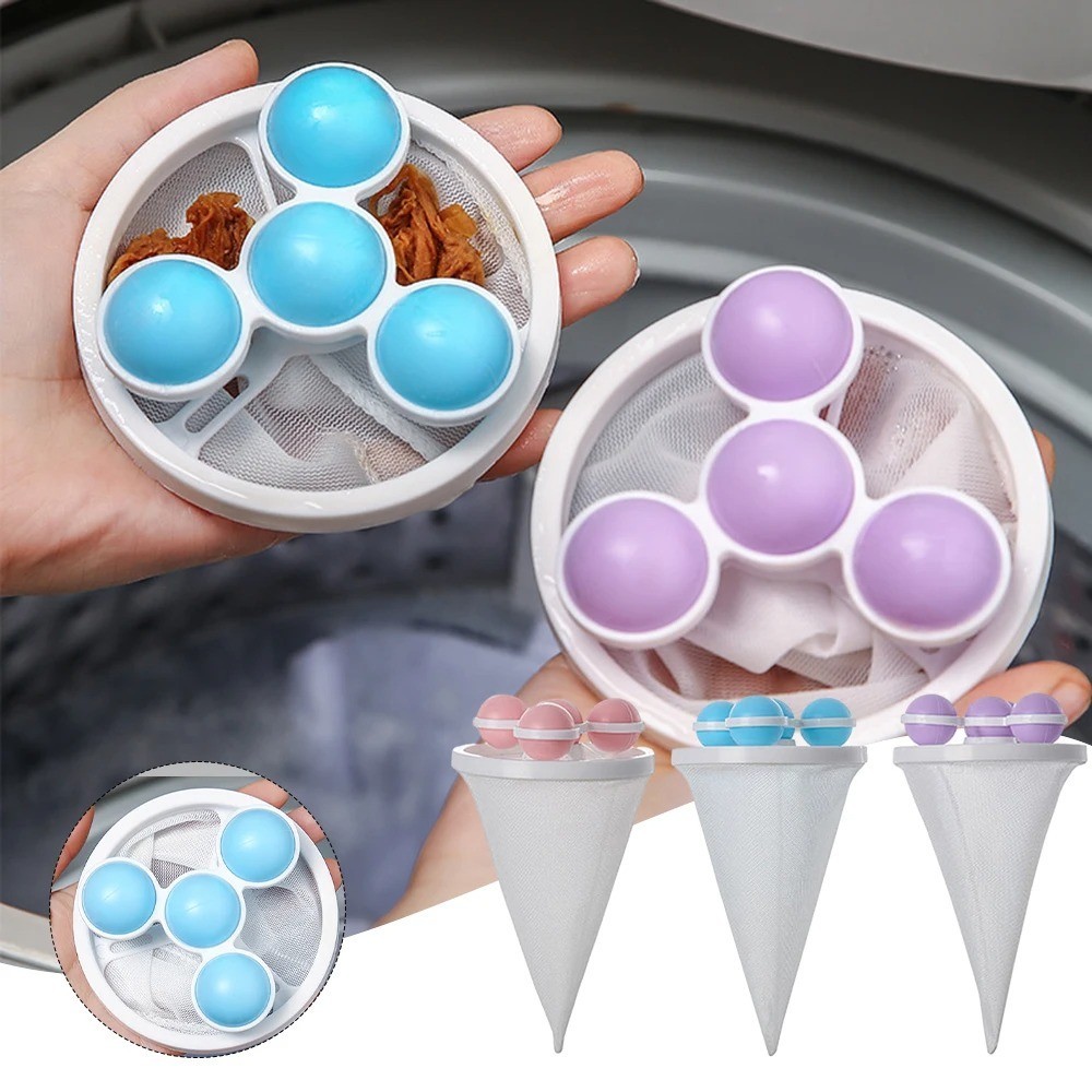 3pcs เครื่องซักผ้าแบบใช้ซ้ําได้กรองผม Lint Catcher ลบสิ่งสกปรกซักรีด Ball เสื้อผ้าสัตว์เลี้ยงทําความสะอาดเครื่องมืออุปกรณ์ทําความสะอาดบ้าน