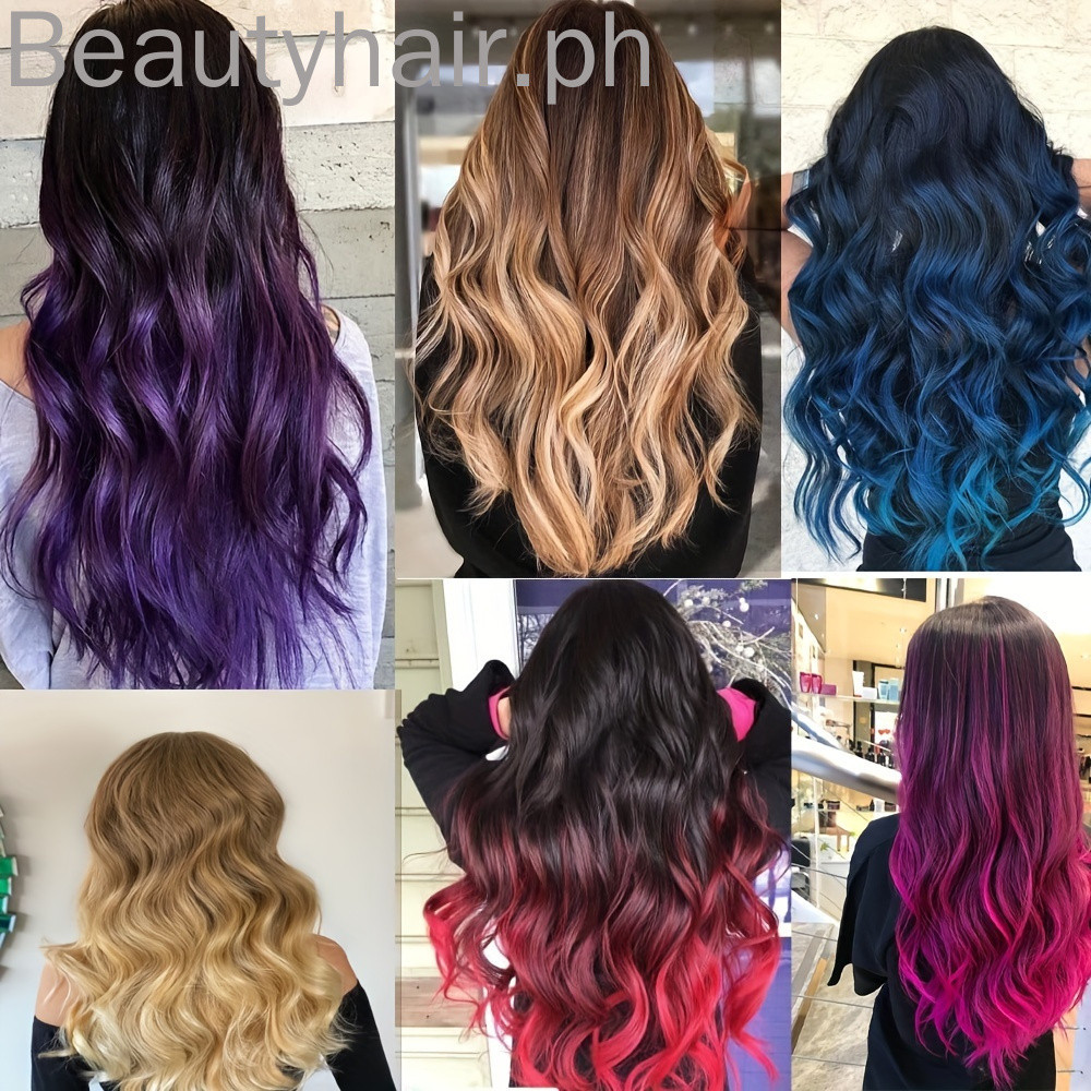 คลิปในส ่ วนต ่ อผม Ombre สีสังเคราะห ์ 7 ชิ ้ นชุดหยักหยิก Hairpieces สีดําสีม ่ วงสําหรับผู ้ หญิงหญิง ราคา ถูกที่สุด ดีลบีเคเค แกลเลอรีภาพที่ 2