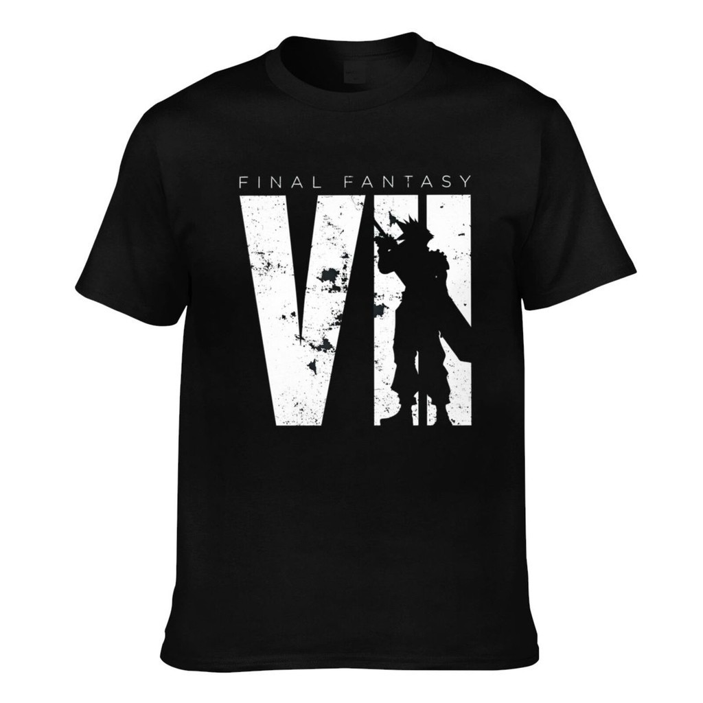 เสื้อยืดสไตล์ฮิปฮอปสำหรับผู้ชาย ออกแบบจากเกม Final Fantasy VII, XIV และ FF XV ของขวัญคุณภาพสูง