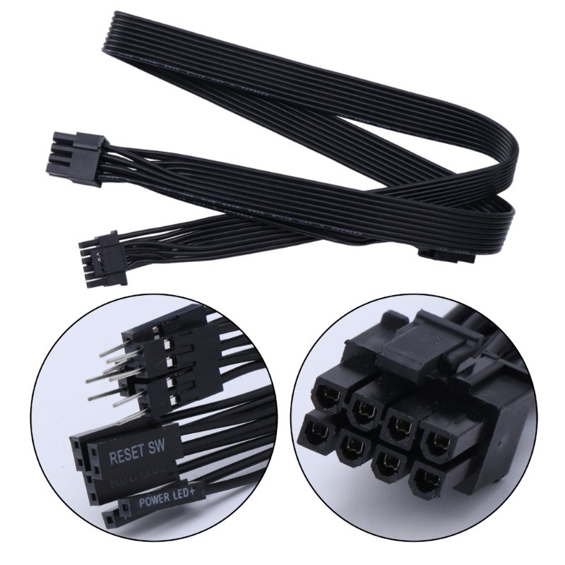 BTM GPU PSU Extension Cable Pcie5 0 ชาย 16Pin ถึง 8Pinx2 Connector 2x8Pin Extension