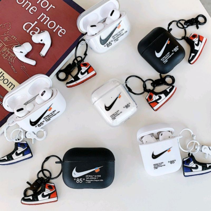 ❁☞◆ซิลิโคน Airpods 1/2/3 / Pro Case Off White Nike AJ Air Jordan Shoes / Nike Off White Case