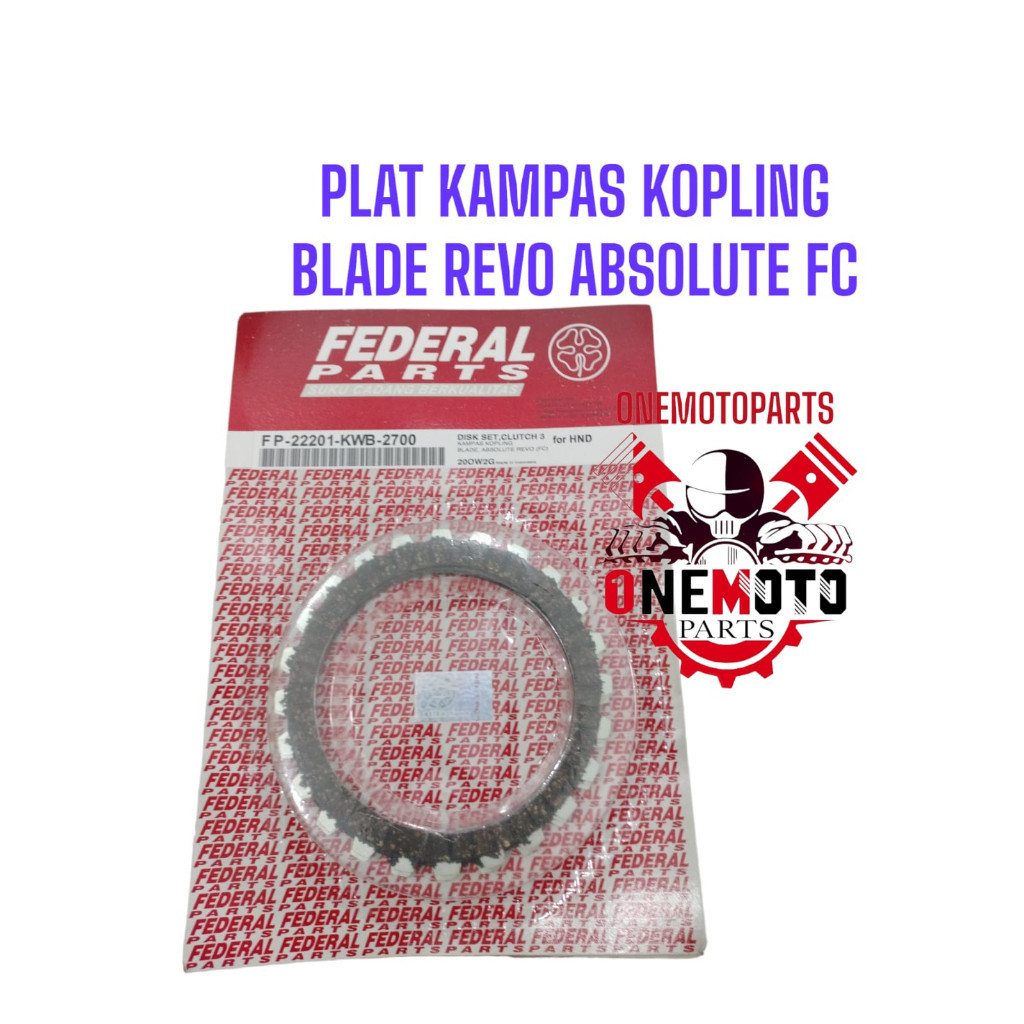 Orimoto - จานคลัทช์ DISK SET CLUTCH 3PC BLADE REVO ABSOLUTE FC FEDERAL