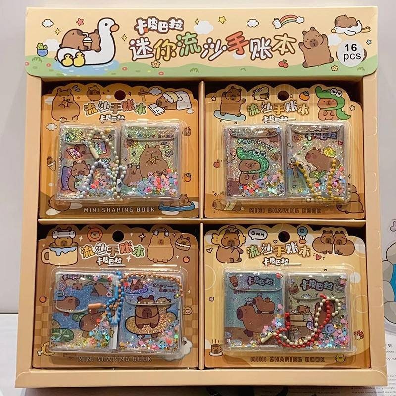 ทรายดูด คาปิบาระ 50 หน้าน่ารักมินิแบบพกพา ปู่ แบ่งปันหนังสือการ์ตูนวารสารการ์ตูนเขียนหนังสือนักเรียน สมุดบันทึก เครื่องเขียนของขวัญวันเกิ