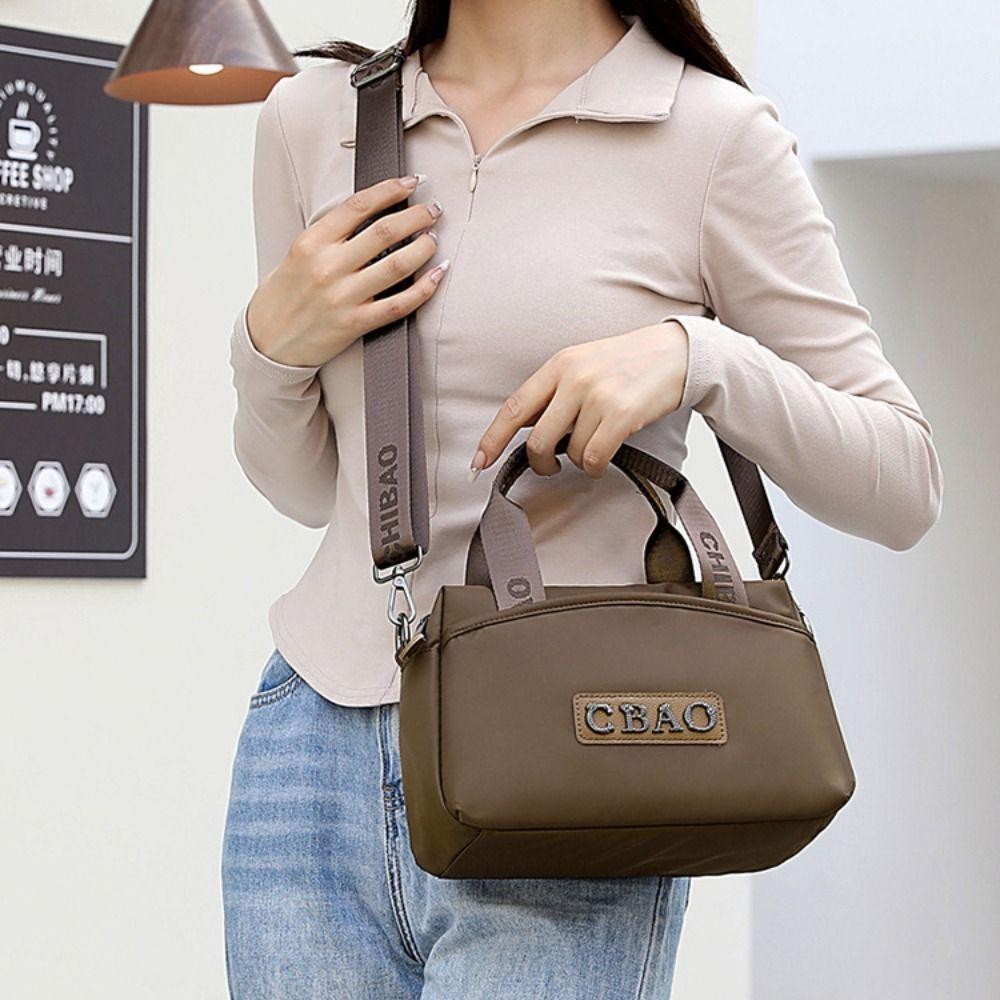 กระเป๋าสะพายข้างไนลอนกันน้ำ Autumn ความจุมาก เทรนดี้สำหรับวันหยุด - รูปที่ 3