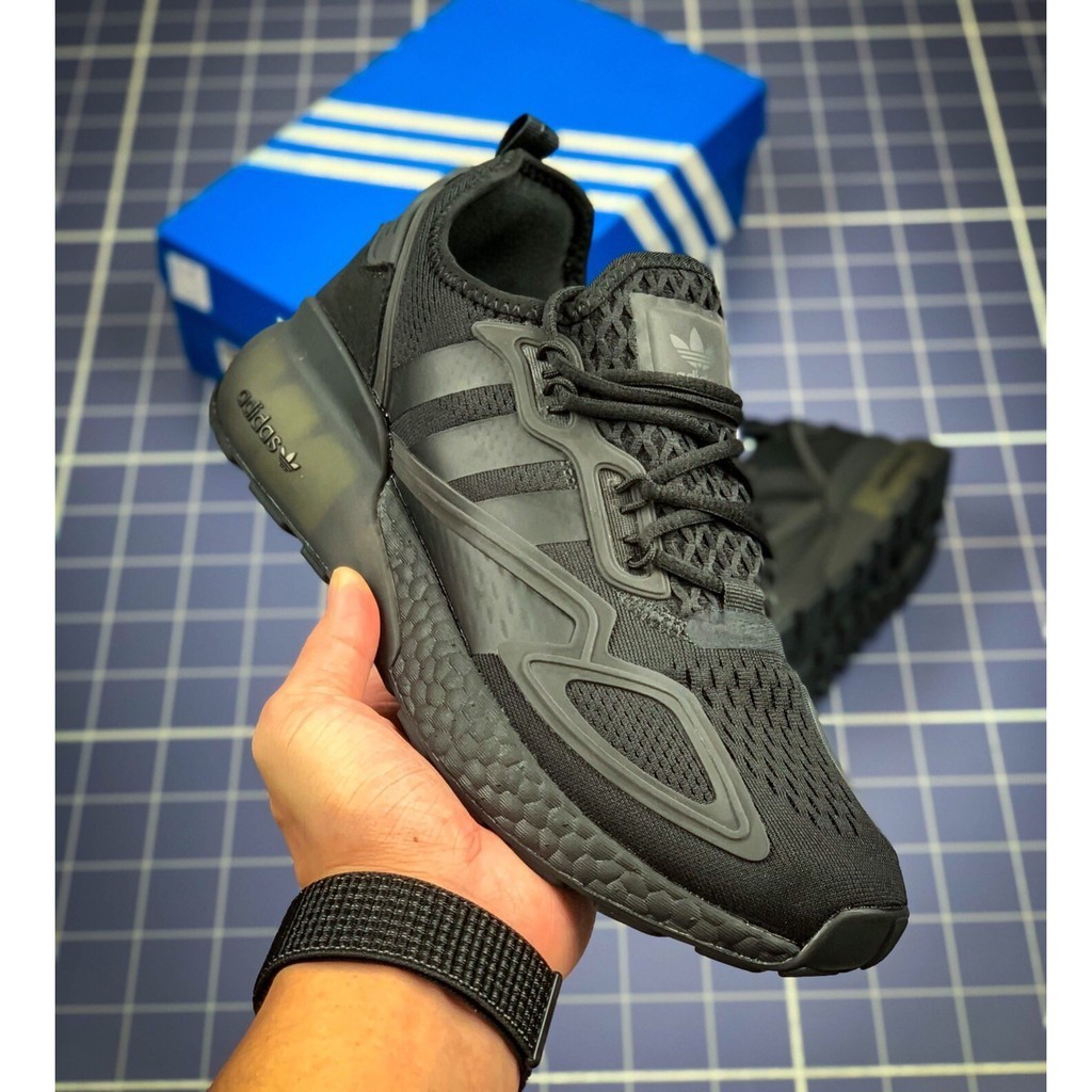 Adidas Originals ZX 2K Boost ใหม่ข้าวโพดคั่วช้าเคลื่อนไหวกีฬารองเท้าวิ่ง/36-44