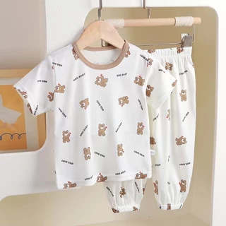 ✨✨ชุดนอนเด็ก ผ้านุ่มสวมใส่สบาย ระบายอากาศได้ดี ✨✨พร้อมส่งจากไทย