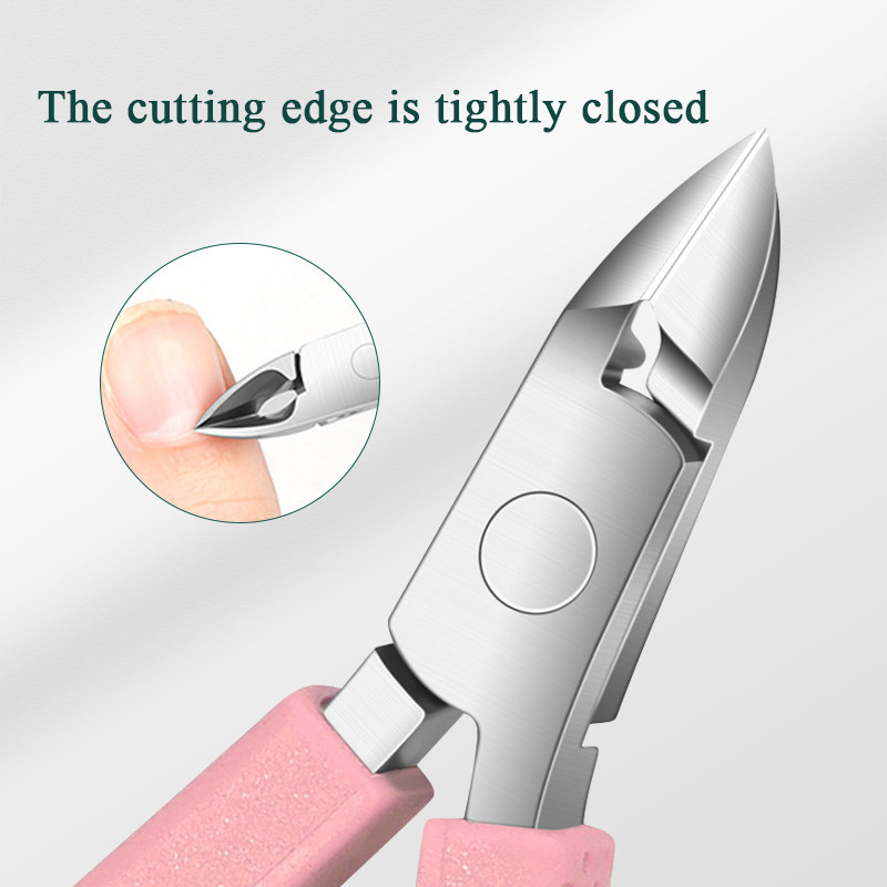 3pcs เล็บชุด Cuticle Nipper กรรไกร Trimmer Clipper Dead Skin ส้อม Remover Plier Pusher สแตนเลสสตีลเล็บเครื่องมือ - รูปที่ 3