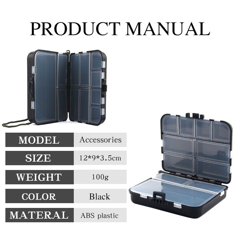 【COD】 หลายตารางแยกต่างหาก กล่องเก็บอุปกรณ์ตกปลา กล่องใส่เหยื่อตกปลา Fishing Tackle Box กล่องเคส - รูปที่ 3