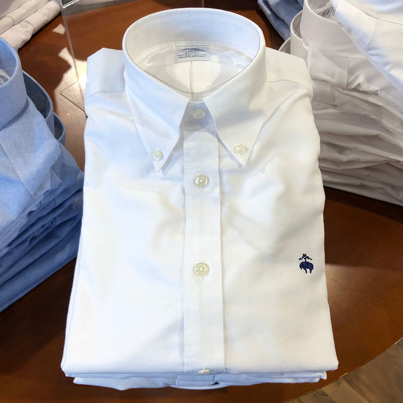 Brooks Brothers/Brooks Brothers เสื ้ อเชิ ้ ตแขนยาวผู ้ ชายผู ้ ชายธุรกิจลําลอง