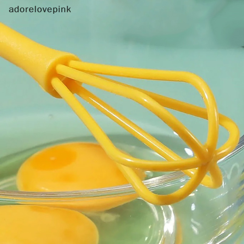 Adorelovepink 1PC เครื่องตีไข่ Creative Kitchen Baking เครื่องมือในครัวเรือนครีม Beater คู่มือเด็ก Mini เครื่องตีไข่พลาสติกเกรดอาหารเครื่องครัว th