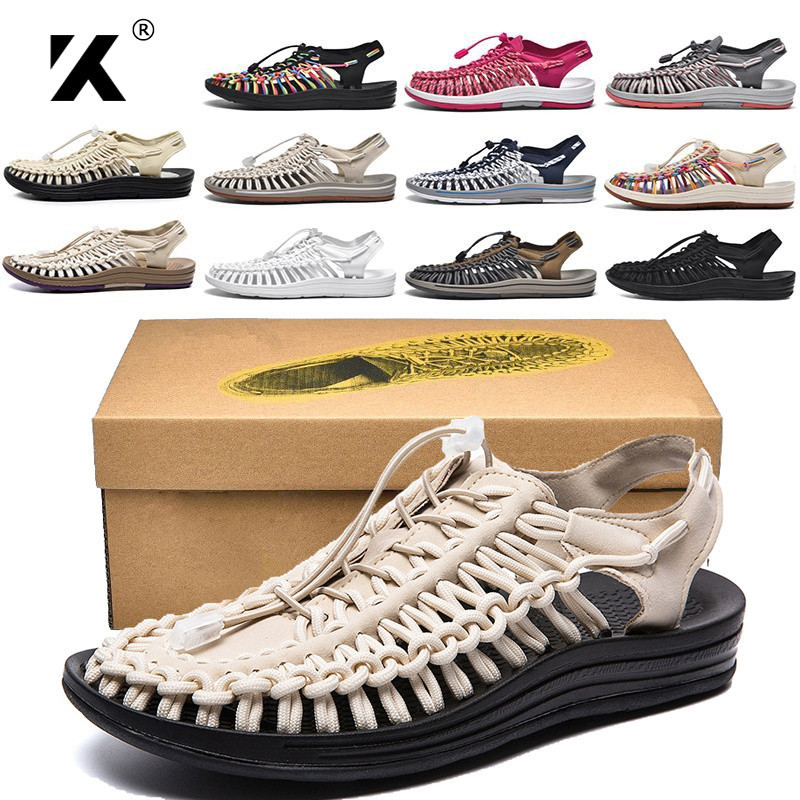 K-🚚 จัดส่ง 1-3 วัน 🔥【35-44 หลา】2024 แตะ รัด ส้น สไตล์ Kenen Sandal ชาย หญิง （11 สี）Bangkok 24-hour d