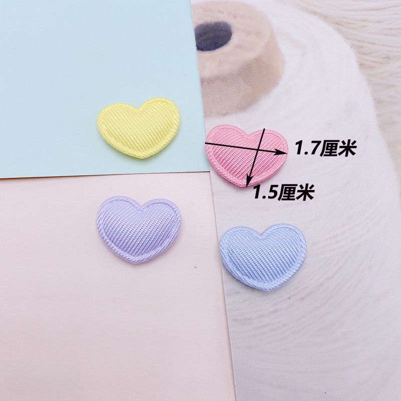 50 ชิ้น/ล็อต 17*15 มม.เบาะ Glitter ผ้าหัวใจ Appliques สําหรับ DIY หมวกเสื้อผ้ากางเกงขายาวอุปกรณ์เย็บผ้า Headwear ตกแต่งแพทช์ ราคา ถูกที่สุด ดีลบีเคเค แกลเลอรีภาพที่ 4