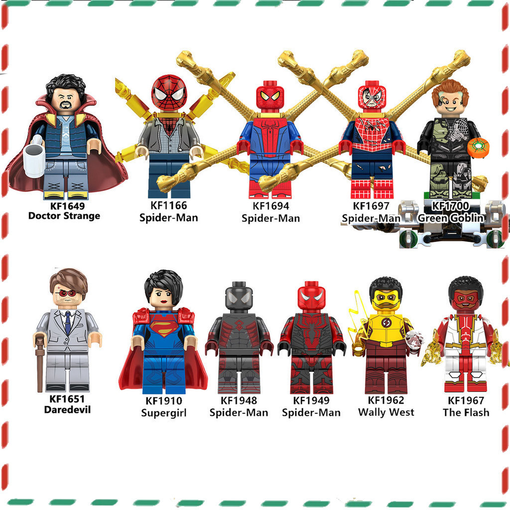 ของขวัญเด ็ ก โปรโมชั ่ นพิเศษ ของเล ่ นบล ็ อกตัวต ่ อ Marvel minifigures ตุ ๊ กตาโมเดลนาโน