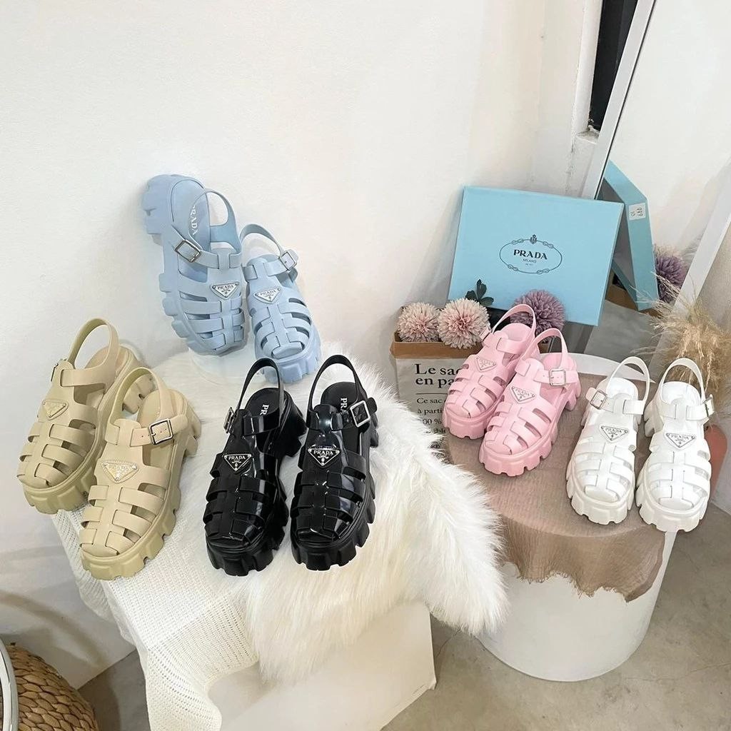 !️ Prda Platform Heels Sandals 60398-1 - 5cm