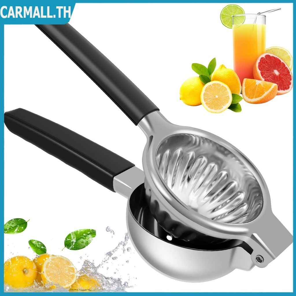 Lemon Manual Squeezer ใช ้ งานง ่ าย Lemon Lime Juicer 304 สแตนเลส Citrus Juicer กด SHOPSBC9262