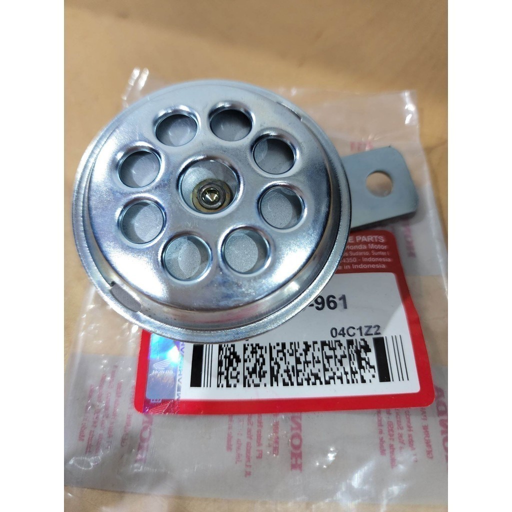 HONDA NITSHUBA UNIVERSAL MOTORCYCLE HORN GN5 12V BEBEK MATIC SPORT สีเงิน