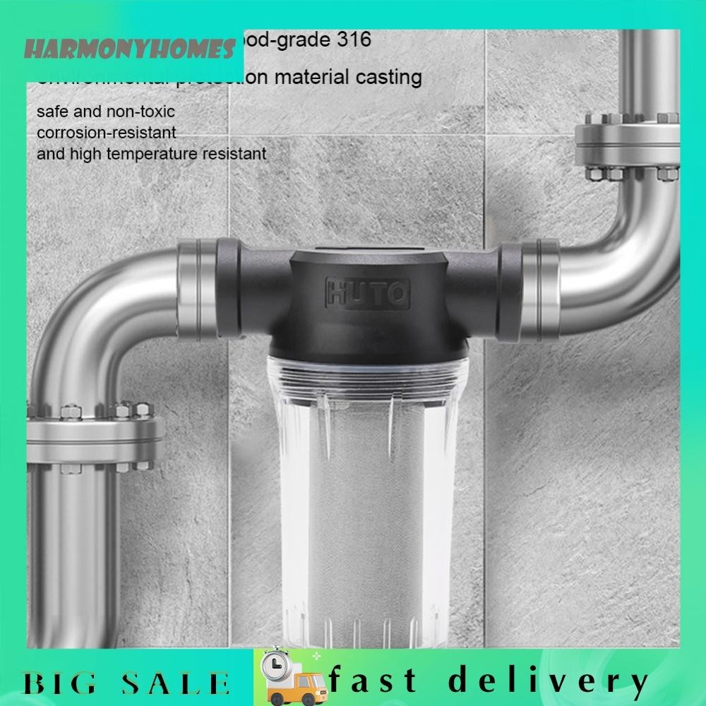 [harmonyhomes.ph.th ] Faucet Front Purifier Filters DN25 Pre Filter Spin Down Sediment Filter for Home