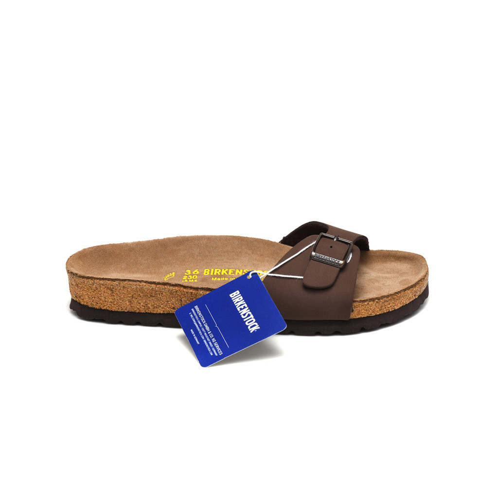 Made in Germany Cork รองเท้าแตะสีน้ําตาลฝ้าสําหรับผู้ชายและผู้หญิง Madrid 34-41
