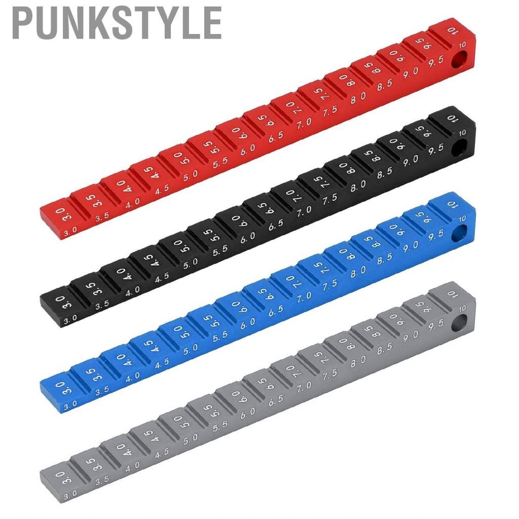 Punkstyle Chassis Ride Height Gauge  Portable Lightweight 3‑10mm Rc Car Droop High Precision for 1/10 RC Drift